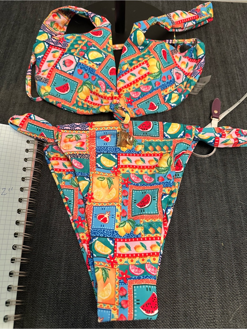 3 bikinis including this one! Small Colorful Bikini Set - Multicolor